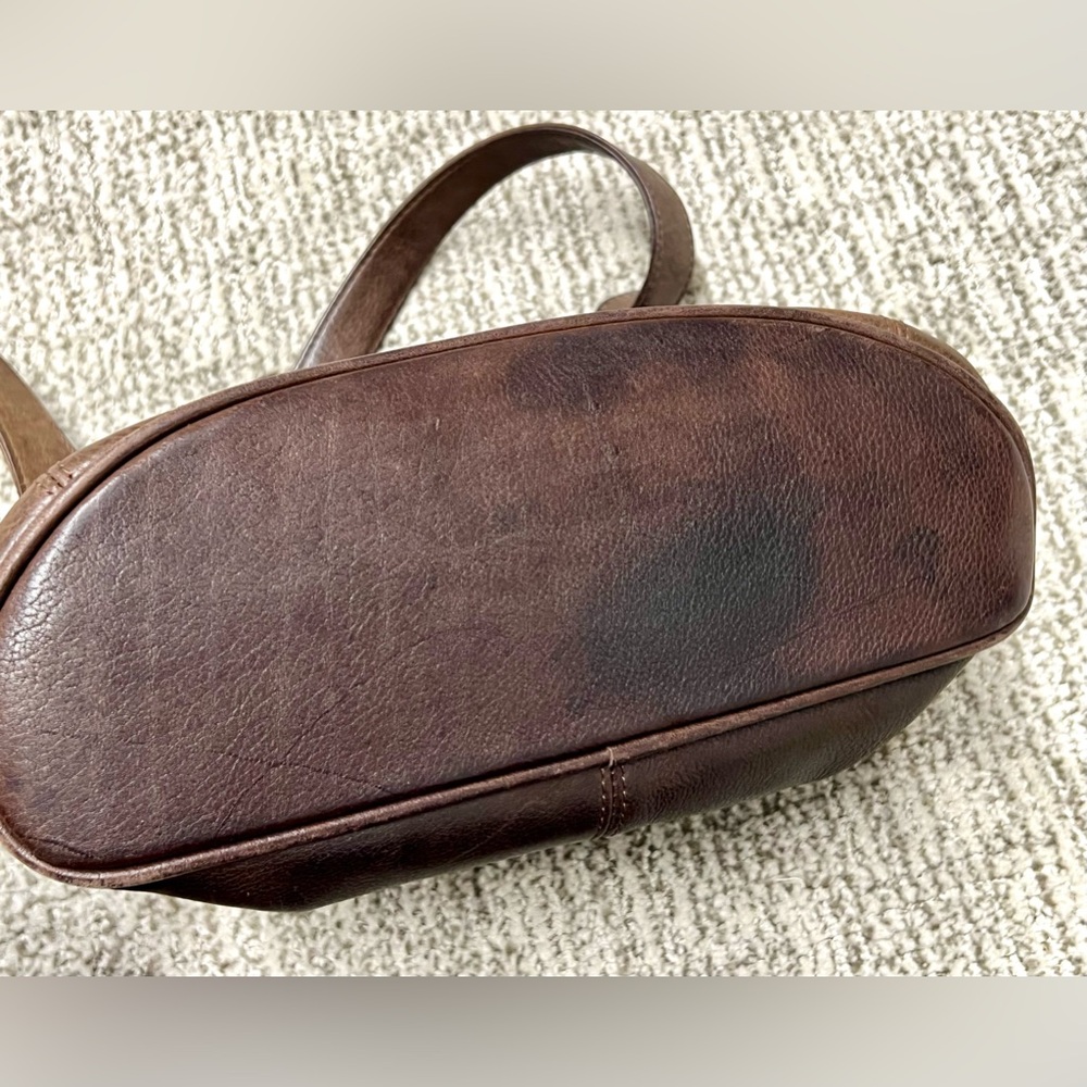 VINTAGE ROLFS LEATHER HANDBAG - Picture 3 of 16